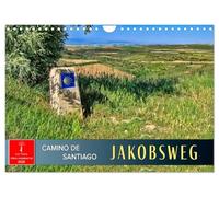 Camino de Santiago - Jakobsweg UK-Version (Wall Calendar 2026 DIN A4 Landscape), CALVENDO 12 Month Wall Calendar