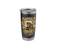 Camino de Santiago Ninja Level Unlocked Anime Pilgrim Hiking Stainless Steel Insulated Tumbler
