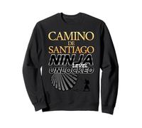 Camino de Santiago Ninja Level Unlocked Pilgrim Hiking Gamer Sweatshirt