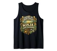 Camino de Santiago Ninja Level Unlocked Pilgrim Hiking Trail Tank Top