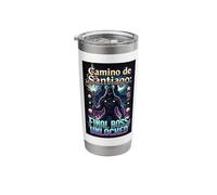 Camino de Santiago Ninja Level Unlocked Shadow Mode Pilgrim Stainless Steel Insulated Tumbler