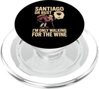 Camino de Santiago or Bust I'm Only Walking For The Wine PopSockets PopGrip for MagSafe