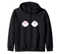 Camino de Santiago Pilgrim Way of Saint James Scallop Shells Zip Hoodie