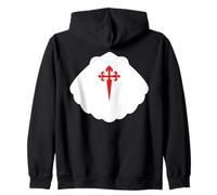 Camino de Santiago Pilgrims Way of Saint James Shell Symbol Gift Zip Hoodie