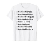 Camino de Santiago Route Frances Portugues Norte Primitivo T-Shirt