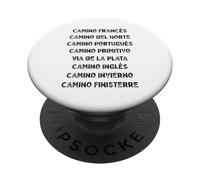 Camino de Santiago Routes Distressed Pilgrim Spain Frances PopSockets Adhesive PopGrip