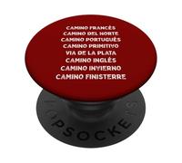 Camino de Santiago Routes Distressed Pilgrim Spain Frances PopSockets Adhesive PopGrip