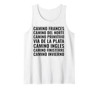 Camino de Santiago Routes Frances Norte Primitivo Finisterre Tank Top
