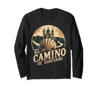 Camino de Santiago Shell Tee Vintage Pilgrim Hiking Souvenir Long Sleeve T-Shirt