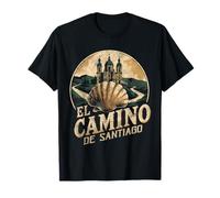 Camino de Santiago Shell Tee Vintage Pilgrim Hiking Souvenir T-Shirt