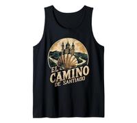 Camino de Santiago Shell Tee Vintage Pilgrim Hiking Souvenir Tank Top