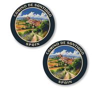 Camino De Santiago Spain Pin Button 2.25 inch 2-Pack - Pinback Button for Jeans Pants Shirt Backpack - Pins for Clothes Hat Cap ID45000