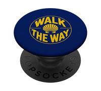 Camino De Santiago T-Shirt Walk The Way Shell Pilgrim Spain PopSockets Adhesive PopGrip