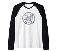 Camino de Santiago Ultreia Pilgrim St James Way Spain Raglan Baseball Tee
