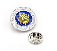 Camino de Santiago Way of St. James Pin Badge Scallop Shell by Camino Cats