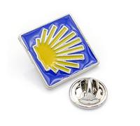 Camino de Santiago Way of St. James Pin Badge Scallop Shell by Camino Cats
