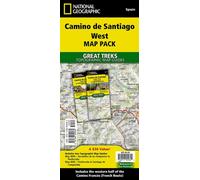 Camino de Santiago West Map Map Pack Bundle