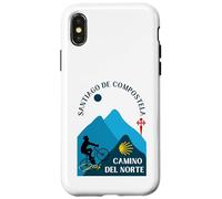Camino del Norte Bicycle Man Santiago de Compostela 2026 Case for iPhone X/XS