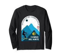 Camino del Norte Bicycle Man Santiago de Compostela 2026 Long Sleeve T-Shirt