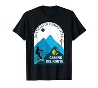 Camino del Norte Bicycle Man Santiago de Compostela 2026 T-Shirt