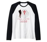 Camino del Norte Santiago Compostela 2026 Lady Pilgrim Raglan Baseball Tee