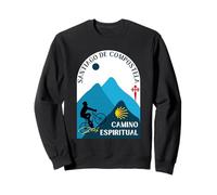 Camino Espiritual Bicycle Man Santiago de Compostela 2026 Sweatshirt