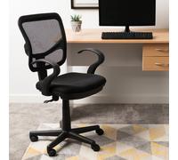 camino fabric home and office chair in black