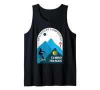 Camino Frances Bicycle Man Santiago de Compostela 2026 Tank Top
