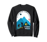 Camino Ingles Couple Pilgrims Santiago de Compostela 2026 Sweatshirt