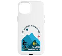 Camino Portugues Bicycle Man Santiago de Compostela 2026 Case for iPhone 15 Plus