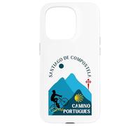 Camino Portugues Bicycle Man Santiago de Compostela 2026 Case for iPhone 15 Pro