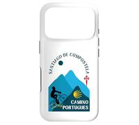 Camino Portugues Bicycle Man Santiago de Compostela 2026 Case for iPhone 17 Pro