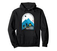 Camino Portugues Couple Pilgrims Santiago de Compostela 2026 Pullover Hoodie