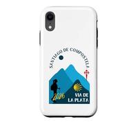 Camino Via de la Plata Woman Walking Santiago 2026 Case for iPhone XR