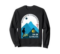 Camino Via de la Plata Woman Walking Santiago 2026 Sweatshirt