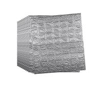 Camiraft 10 PCS 3D Wall Panels 77X70cm Peel and Stick Brick Wallpaper Removable Wallpaper 3D Tile Brick Wall Sticker Self-Adhesive Waterproof PE Foam Panel Grey