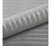 Camiraft 3D Embossed Glitter Wallpaper Silver Metallic Stripe Textured Embossed Grey Wallpaper Non-Woven Stripes Feature Stripe Modern Geometric Patterned for Living Room Bedroom,0.53 * 9.5M