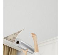 Camiraft Bathroom Wallpaper Self Adhesive Lining Paper for Walls Warm White Wallpaper -3 Rolls=4.2m² Waterproof Thermal Insulating Wall Paper for Bathroom,Kitchen,Living Room,Bedroom,Ceilings
