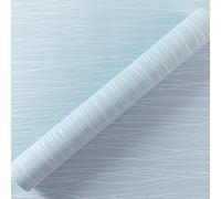 Camiraft Blue Striped Wallpaper 3D Embossed Wallpaper Metallic Silver Glitter Textured Blue Wallpaper for Boys Teen Bedroom Feature Stripe Geometric Patterned for Livingroom Kitchen Lounge Hallway