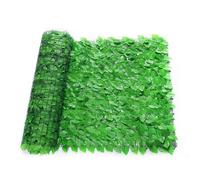 Camiraft Decorative Artificial Ivy Leaf Green Hedge Roll 2m x 1m(4pcs 0.5mx1m) Privacy Hedging Wall Landscaping Garden Fence UV Fade Protected,Light Green