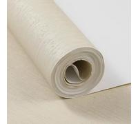 Camiraft Light Yellow Plain Textured Wallpaper Thick Non Woven Strip Wallpaper Solid Striped Wallpaper for Bedroom Living Room Hallway Stairs Lounge