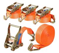 Camiraft Ratchet Straps Heavy Duty 4 Pack 3000kg Ratchet Straps with Hooks 6m x 40mm Tensioning Belts Cargo Lashing Strap for Cargo, Trucks, Motorcycle, Trailer