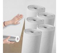 Camiraft Self Adhesive Wallpaper Peel and Stick Thermal Wallpaper for Bad Cold Walls -5 Rolls=7m² 3mm Thick White Textured Insulated Lining Paper for Walls for Bedroom Living Room,Bathroom
