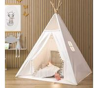 Camiraft Teepee Tent for Kids,Children Teepee Play Tents,Canvas Tipi Tent for Kids,With small ball Play Tents Indoor Outdoor,Portable Foldable Princess Castle,Birthday Holiday Party,Polyester Fiber
