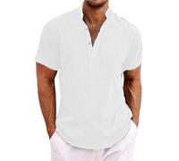 Camisas de Verano para Hombre Camisas de Verano para Hombre Camisas Casuales para Hombre Camisetas para Hombre Camisas para Hombre Camisas Henley para Hombre Camisas Henley para Hombre White