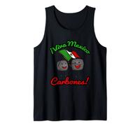 Camiseta Chistosa Viva Mexico Carbones Independencia Tank Top