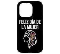 Camiseta Día de la Mujer Perfil Floral Case for iPhone 15 Pro