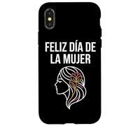 Camiseta Día de la Mujer Perfil Floral Case for iPhone X/XS