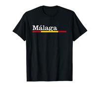 camiseta Málaga con los colores de la bandera de españa T-Shirt