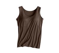 Camisole Tops for Women Sale, Running Sports Racerback Blouses Bras Comfy Tank Tops Sleeveless Tanks with Built in Bra Solid Color Gym Yoga Vest Tops Crew Neck Basic Tees Shirts Plus Size